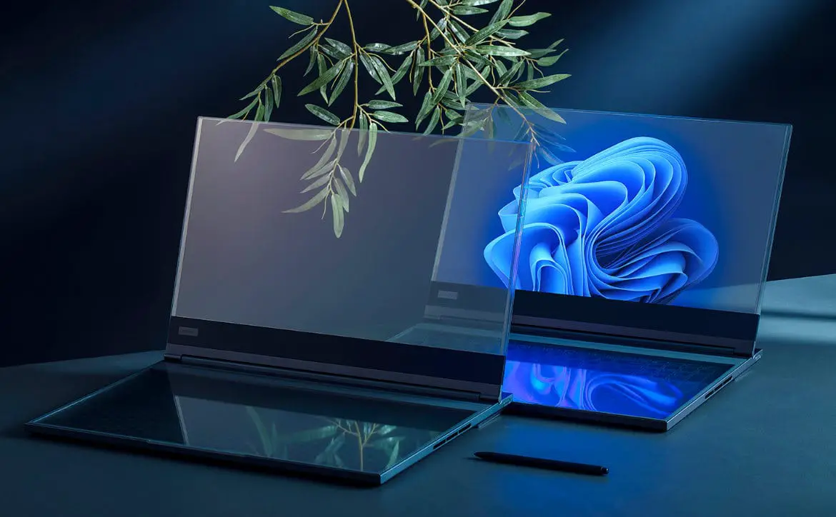 MWC 2024- The Lenovo ThinkBook transparent laptop is just one of several devices announced by the company