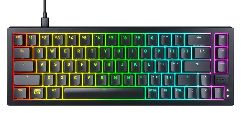 CHERRY XTRFY K5V2 Compact Gaming Keyboard with hot-swappable MX2A switches