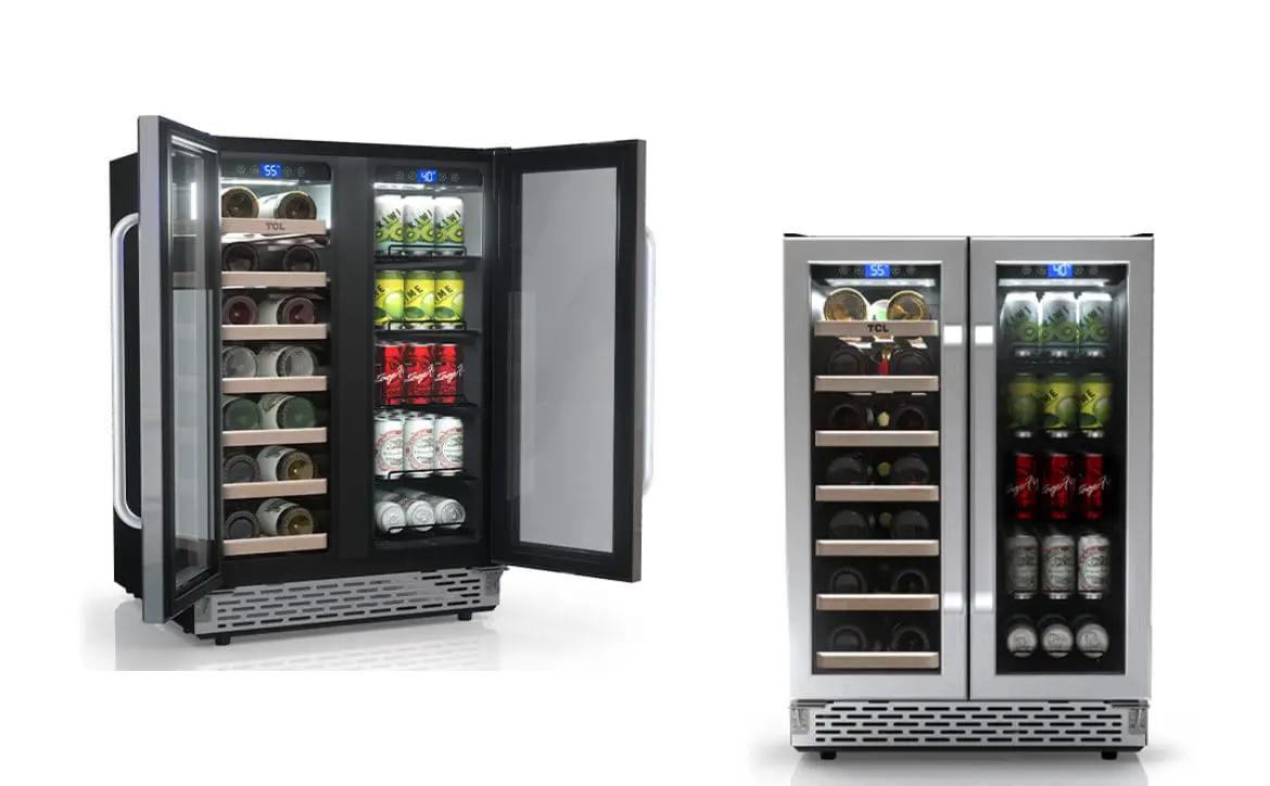 TCL now sells a dual zone wine and beverage cooler