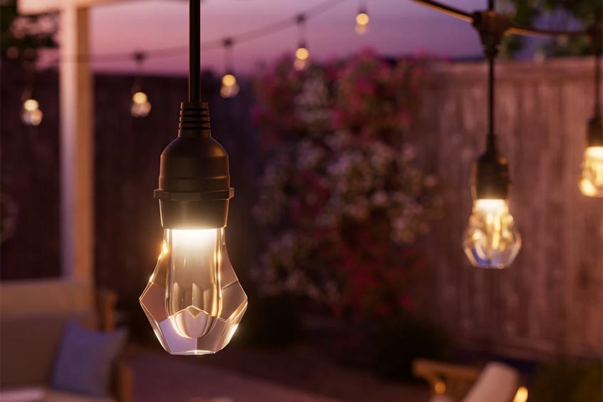 The Nanoleaf Outdoor String Light has a more gem-like distinct shape