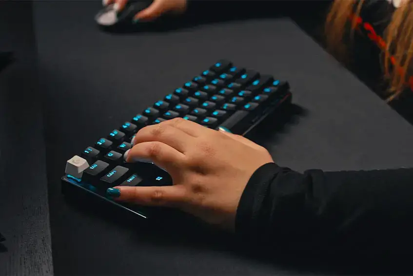The compact size of the PRO X 60 gaming keyboard gives gamers more room for mouse movement