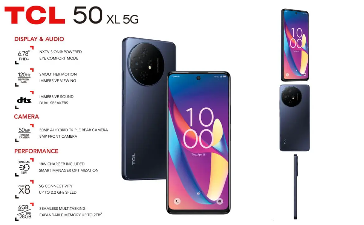 TCL 50 XL 5G now available at Metro by T-Mobile 1
