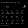 Windows Phone 8.1 Cortana Weather Forcast