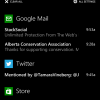 Windows Phone 8.1 Notification Shade