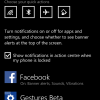 Windows Phone 8.1 Notification Shade