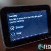 Lenovo Smart Clock hard tap settings screen