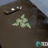 The Razer Phone 2 is definitely a fingerprint magnet with its glass back