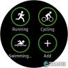 Preset fitness tracking options on the Samsung Galaxy Watch Active