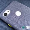 The rear cutouts on the Google Pixel 3a Fabric Case