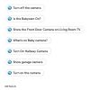 Some example voice commands you can use with Google Assistant and the Swann cameras