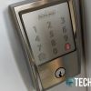 The red x indicates an invalid code entered into the Schlage Encode Smart Wi-Fi Deadbolt