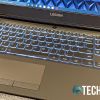 The backlit keyboard on the Lenovo Legion Y540-15IRH gaming laptop