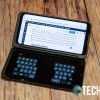 The LG G8X ThinQ Dual Screen smartphone with fullscreen keyboard
