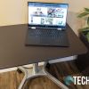 The Seville Classics Airlift XL sit-stand desk cart