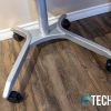 The leg base on the Seville Classics Airlift XL sit-stand desk cart
