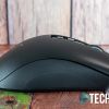 Right side of the Razer DeathAdder V2 ergonomic wired gaming mouse