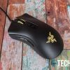 The Razer DeathAdder V2 ergonomic wired gaming mouse has Razer Chrome LED lighting