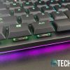 The Hexgears Venture mechanical keyboard has both key and side RGB LED lighting effects