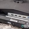 The ports on the Monoprice 38035 35" UWWQHD 100Hz Zero-G Gaming Monitor
