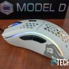 Left hand side of the Glorious Model D gaming mouse