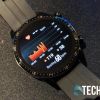 The heart rate monitor screen on the Huawei Watch GT 2