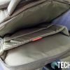 The laptop compartment on the Lenovo Eco Pro 15.6" Backpack