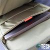 The laptop compartment on the Lenovo Eco Pro 15.6" Backpack