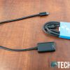 The cables included with the Kensington SD5300T Thunderbolt 3 Dock
