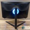 The back of the Samsung Odyssey G7 curved gaming monitor