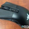 Top of the Razer DeathAdder V2 Mini gaming mouse with Razer Mouse Grip Tape applied