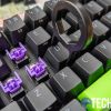 Use the included keycap puller to remove the keys you want to replace
