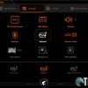 AORUS Control Center Manager tab with power settings selected