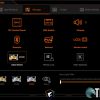 AORUS Control Center Manager tab with color settings selected