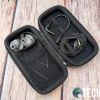 The included carrying case for the Drown tactile audio pro-gaming earbuds