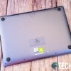 The bottom of the Huawei MateBook X Pro laptop
