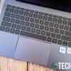 The keyboard and touchpad on the Huawei MateBook X Pro laptop