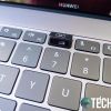 The front facing pop up camera on the Huawei MateBook X Pro laptop
