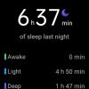 Example Sleep tracking screenshot from the OPPO Watch 46mm (Wi-Fi)