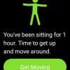 Example "Get Moving" notification screenshot from the OPPO Watch 46mm (Wi-Fi)