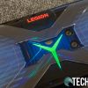 The Lenovo Y on the back of the Lenovo Legion Phone Duel can be colour customized