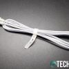 The braided cable included with the Razer Pro Type mechanical keyboard