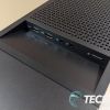 The front ports on the top of the HP OMEN 30L gaming desktop
