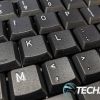 The keys on the CHERRY GENTIX Desktop wireless keyboard or fairly low profile