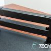 The plastic legs attached to the StarTech Monitor Riser Stand with Wireless Charging Pad