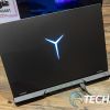 The Lenovo Legion Y lights up on the lid of the Lenovo Legion 5 Pro gaming laptop