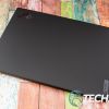 The lid on the Lenovo ThinkPad X1 Nano business laptop