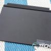 The cover side of the Folio keyboard for the Lenovo ThinkPad X12 Detachable Windows tablet 2-in-1 laptop computer