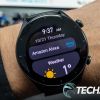 The 1.39" display on the Amazfit GTR 3 fitness smartwatch