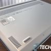 Bottom of Lenovo ThinkBook 13x with plastic/rubber feet
