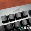 The Mountain logo etched into the Mountain Everest Max modular mechanical keyboard
